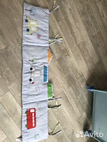 Борт в кроватку Мазекея для мальчика