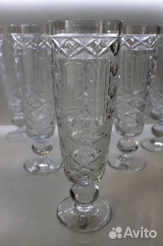 Фужеры РСФСР, СССР, хрусталь/стекло знак качества