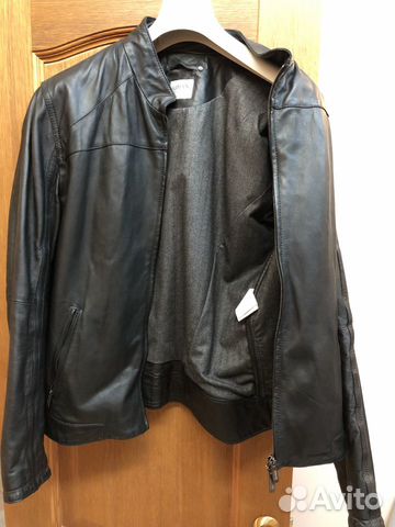 Кожаная куртка armani collezioni