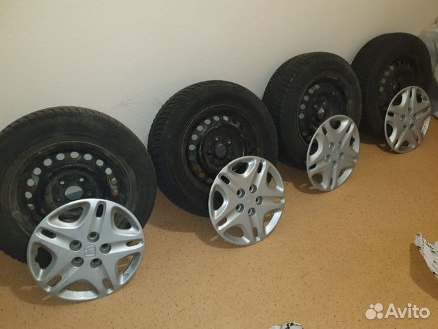 Колеса 5*114 R15 195/65 GoodYear + Honda колпаки Колеса 5*114 R15 195/65 GoodYear + Honda колпаки