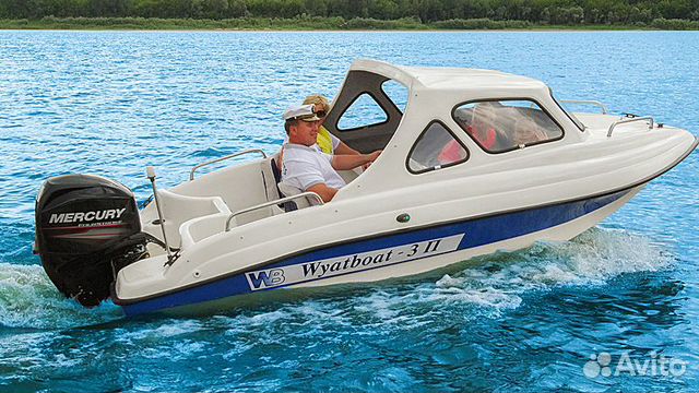 Новый катер с полурубкой Wyatboat 3П длина 4.7 м