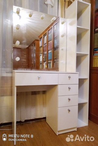 Гримерный/туалетный стол 160х80, 5ящ Гримерный/туалетный стол 160х80, 5ящ