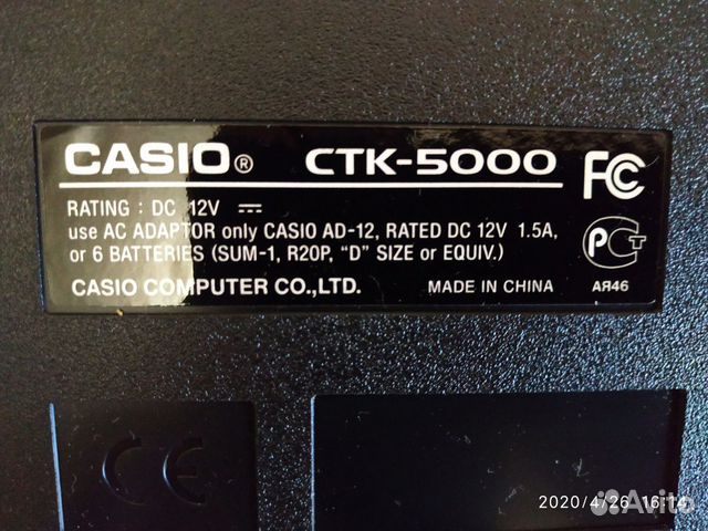 Синтезатор casio CTK-5000