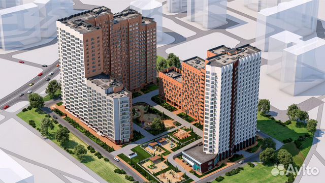 2-к квартира, 53.3 м², 5/21 эт.