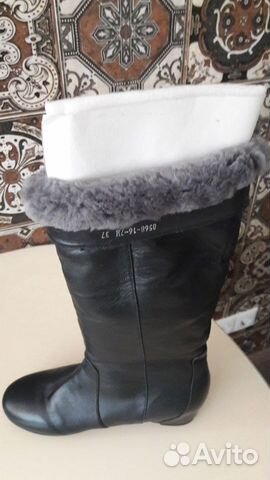 Сапоги женские зимние черные Mar-tochi без молнии