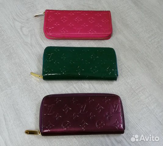Кошелек портмоне LV лакированный женский