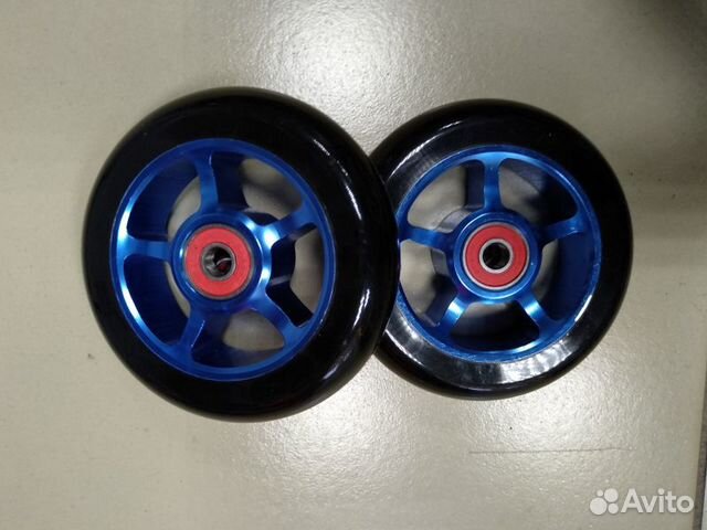 Колеса для трюкового самоката 100 мм синие