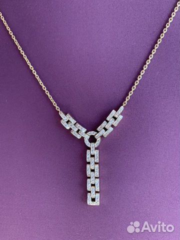 Золотое колье с бриллиантами Золотое колье с бриллиантами