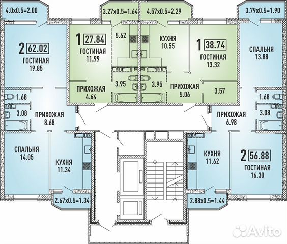 1-к квартира, 38.7 м², 10/20 эт.
