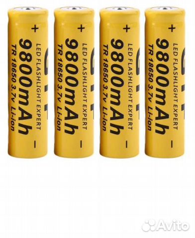 Аккумуляторы новые 18650 9800mAh, 4 шт Аккумуляторы новые 18650 9800mAh, 4 шт
