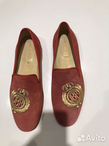 Слипоны JeanBaptisteRautureau 42-43, new, красные