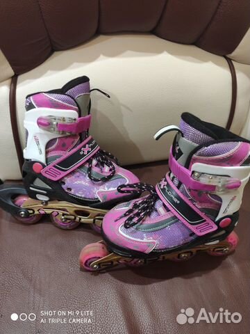 Роликовые коньки (раздвижные) р.30-33