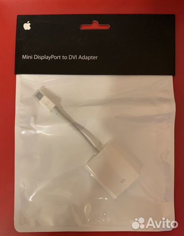 Адаптер с Apple Mini DisplayPort на DVI (MB570Z/B) Адаптер с Apple Mini DisplayPort на DVI (MB570Z/B)