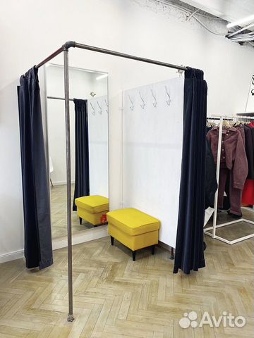 Примерочная, конструкция с зеркалом