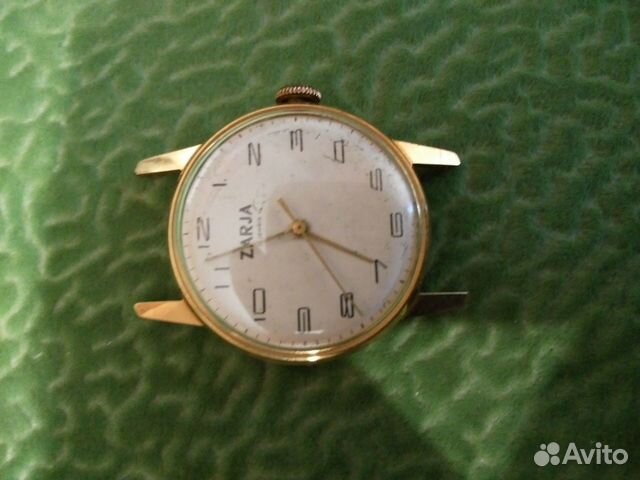 Мужские наручные часы СССР Заря 17 камней позолота