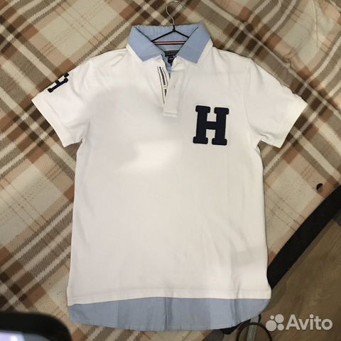 Белое поло Tommy Hilfiger M Белое поло Tommy Hilfiger M
