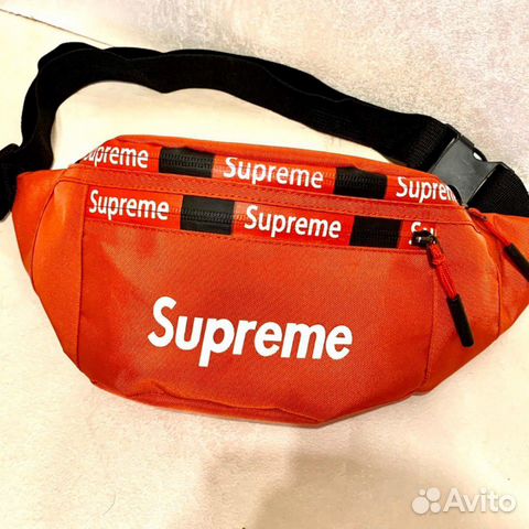 Новая поясная сумка Supreme red Новая поясная сумка Supreme red