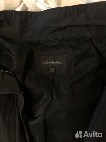 Куртка чёрная calvin klein размер s-m