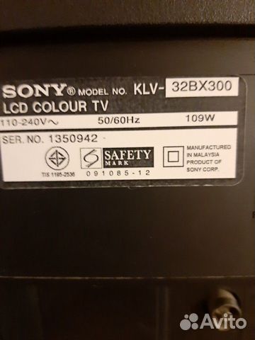 Телевизор.Sony bravia KLV-32 BX 300 с поврежд.матр Телевизор.Sony bravia KLV-32 BX 300 с поврежд.матр
