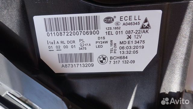 Фара BMW 5 F10 ксенон оригинал правая 2013-2017 Фара BMW 5 F10 ксенон оригинал правая 2013-2017