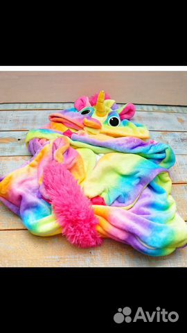 Кигуруми единорог радужный и др. Детская пижама