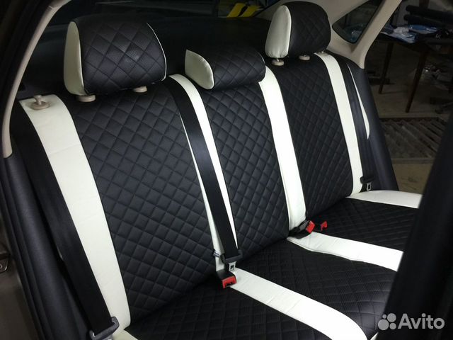 Чехлы Автопилот на VW Polo экокожа ромб