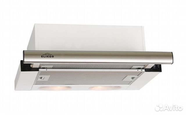 Вытяжка Elikor 60П-400-в2л (нержа/белый) новая с к