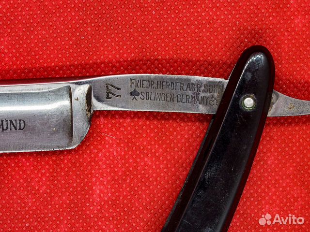 Редкая опасная бритва friedr. herder ABR. sohn 77