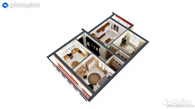 3-к квартира, 73 м², 6/9 эт.