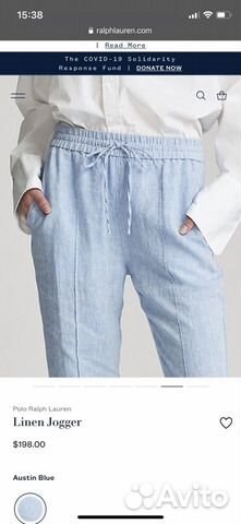 Брюки льняные Polo Ralph Lauren Брюки льняные Polo Ralph Lauren