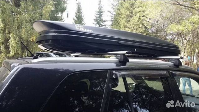 Бокс на крышу carl steelman 350 Sport черный карбо Бокс на крышу carl steelman 350 Sport черный карбо