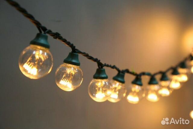 Уличная Ретро гирлянда 10м с лампами