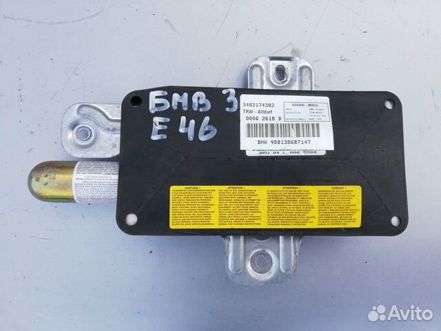 Подушка безопасности передней правой двери бмв е46