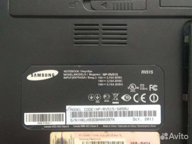Цена Ноутбук Samsung Rv515