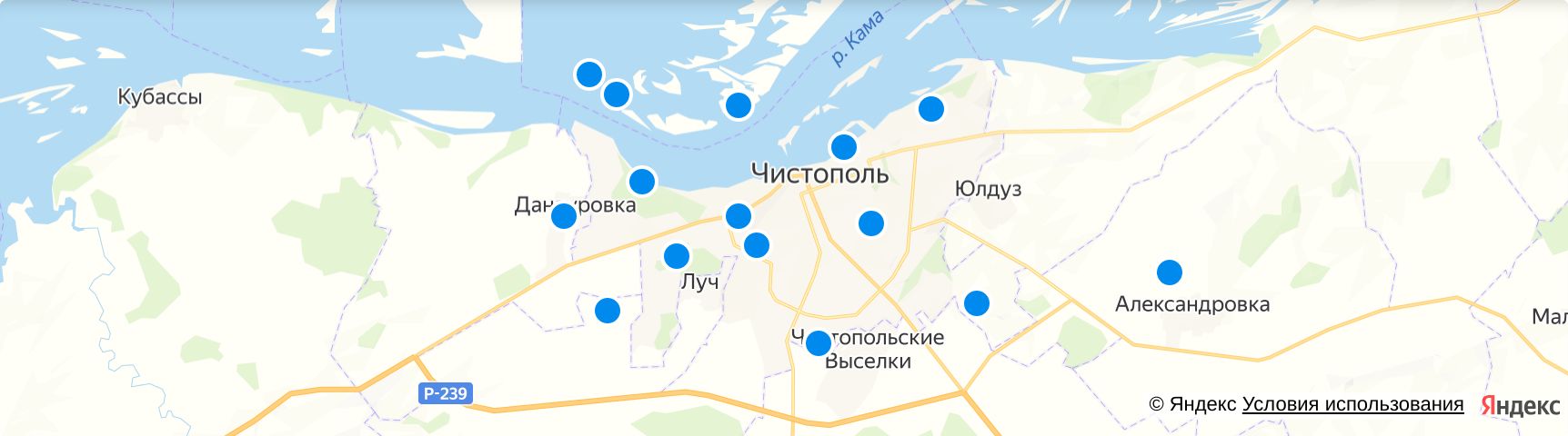 Кубассы чистопольский район карта