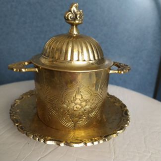 Сахарница латунь