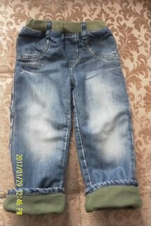 Джинсы на флисовой подкладке