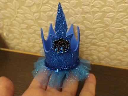 Синяя корона для девочки