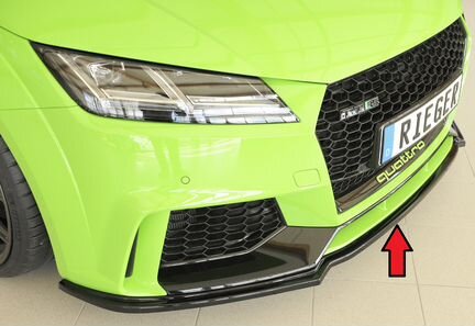 Сплиттер спойлер бампера Audi ttrs 8S 16-18 rieger