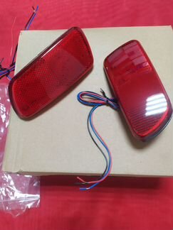 Катафоты диодные в задний бампер Лада Калина-1