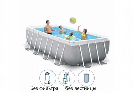 Каркасный бассейн 400*200*122 см intex
