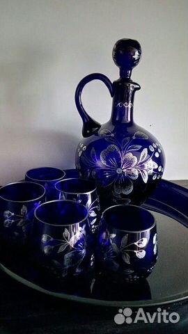 Набор Кобальт Стекло Царская Россия