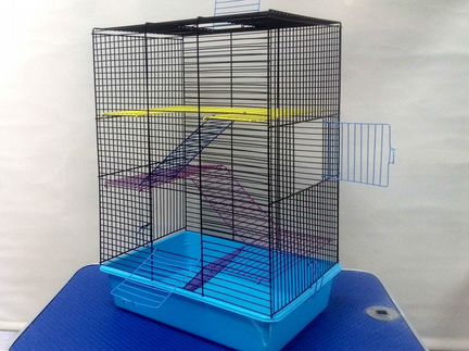 Новая клетка для крыс, дегу. 4 этажа Высокая 58см