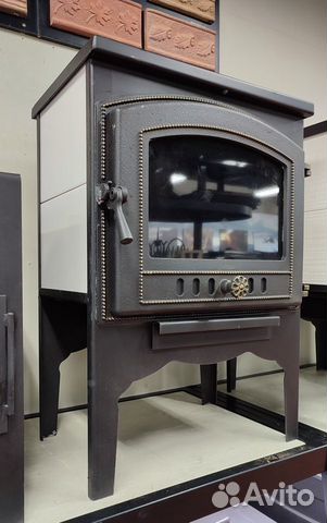 Везувий В8 отопительная печь буржуйка со стеклом