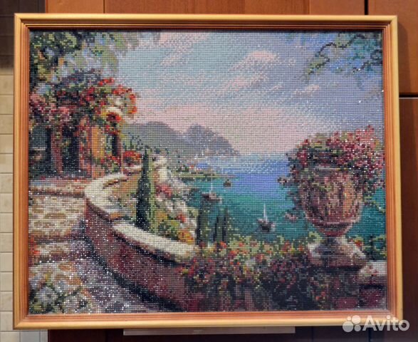 Картина алмазная мозаика 53х43 Крымские зарисовки