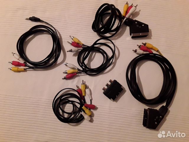 Кабель 3RCA, skart, 3,5 штекер, переходник, патч