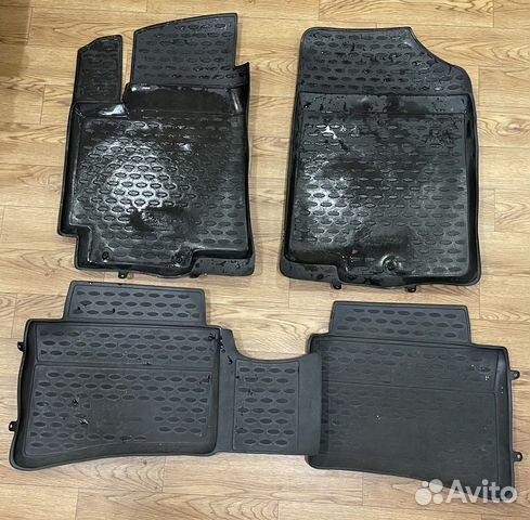 Автомобильные коврики резиновые на kia rio 3