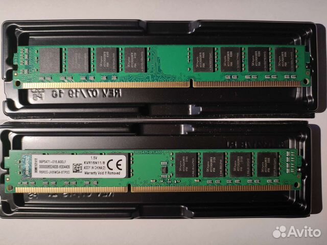 Kingston kvr16n11/8 ddr3 16gb 2x 8gb 1600Mhz