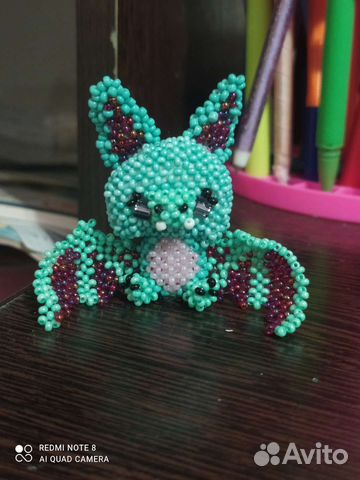 Летучая мышь из бисера