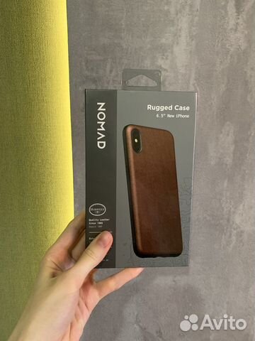 Чехол кожаный на iPhone xs max (Nomad rugged case)